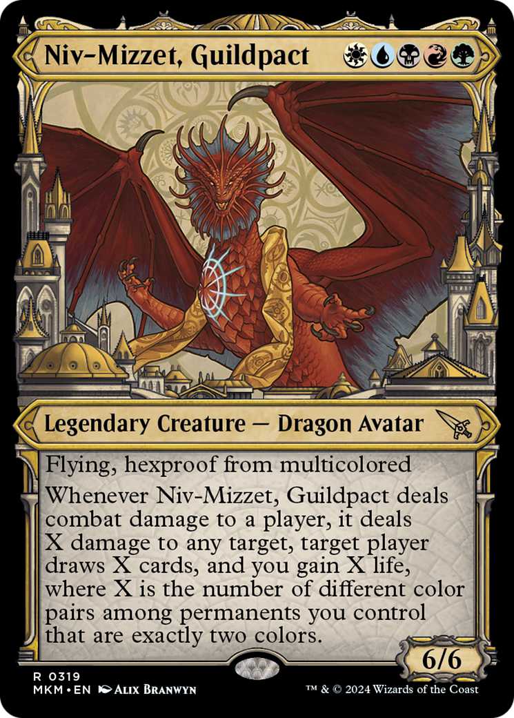 Niv-Mizzet, Guildpact (Showcase) (319) [Murders at Karlov Manor] | Arkham Games and Comics