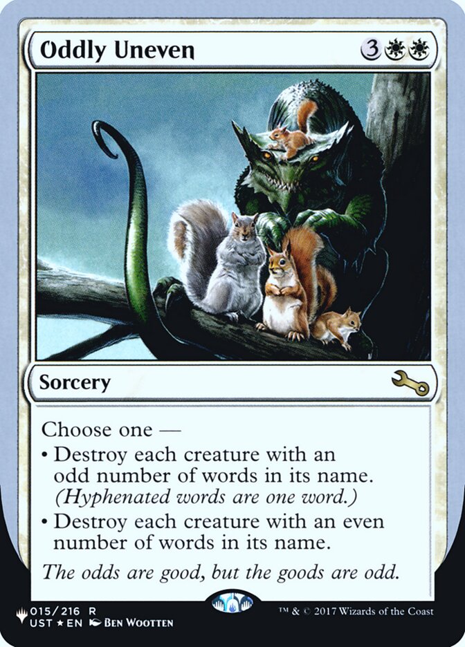 Oddly Uneven (Unfinity Foil Edition) [The List] | Arkham Games and Comics