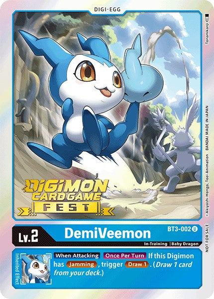 DemiVeemon [BT3-002] (Digimon Card Game Fest 2022) [Release Special Booster Promos] | Arkham Games and Comics