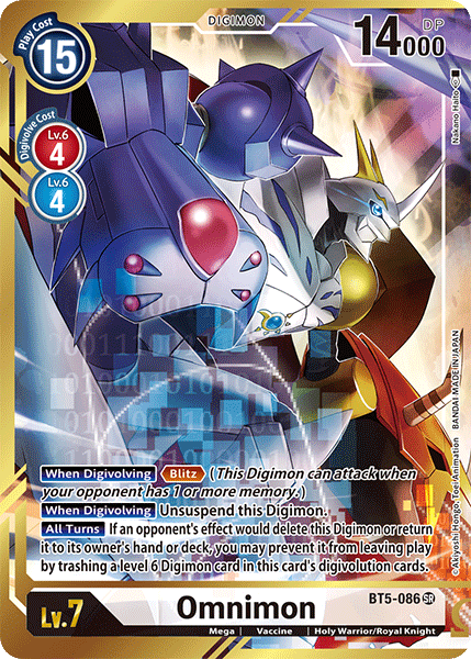 Omnimon [BT5-086] (Alternate Art - Nakano Haito) [Battle of Omni] | Arkham Games and Comics