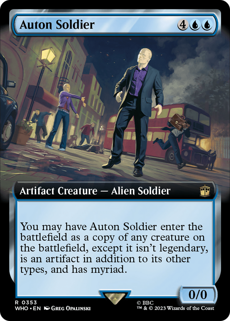 Auton Soldier (Extended Art) [Doctor Who] | Arkham Games and Comics