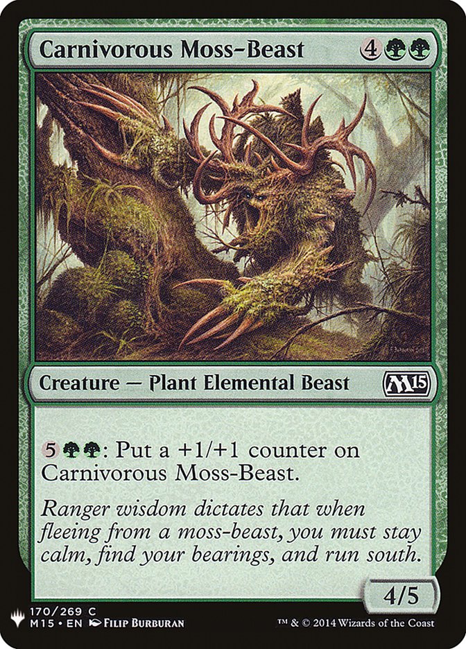 Carnivorous Moss-Beast [Mystery Booster] | Arkham Games and Comics