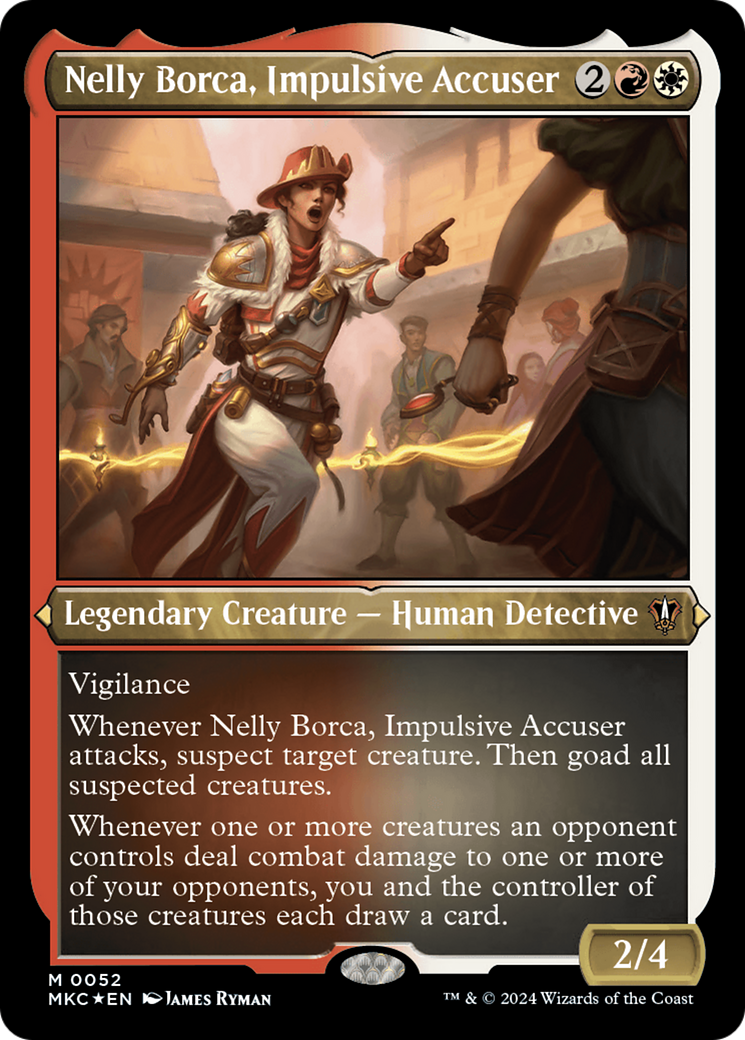 Nelly Borca, Impulsive Accuser (Display Commander) [Murders at Karlov Manor Commander] | Arkham Games and Comics