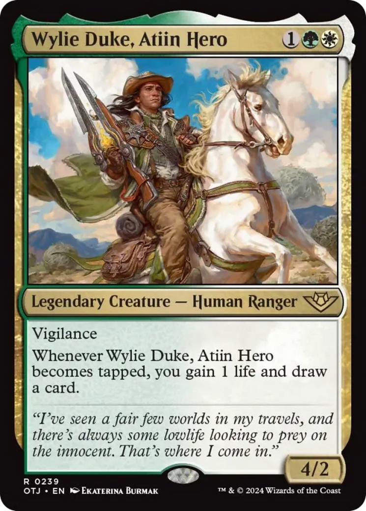 Wylie Duke, Atiin Hero [Outlaws of Thunder Junction] | Arkham Games and Comics