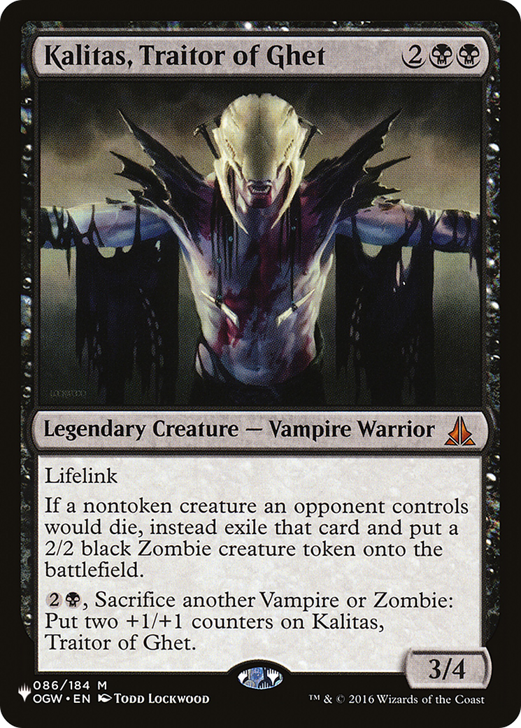 Kalitas, Traitor of Ghet [The List] | Arkham Games and Comics