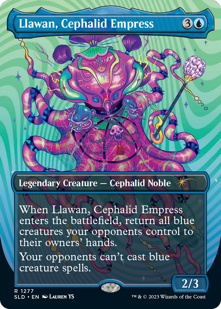 Llawan, Cephalid Empress (Borderless) [Secret Lair Drop Series] | Arkham Games and Comics