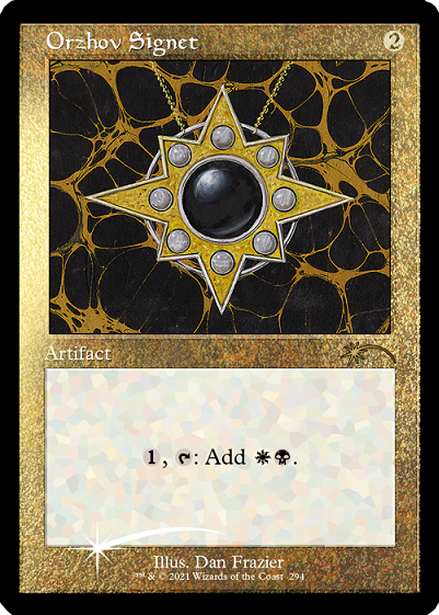 Orzhov Signet (Retro) (Foil Etched) [Secret Lair Drop Series] | Arkham Games and Comics