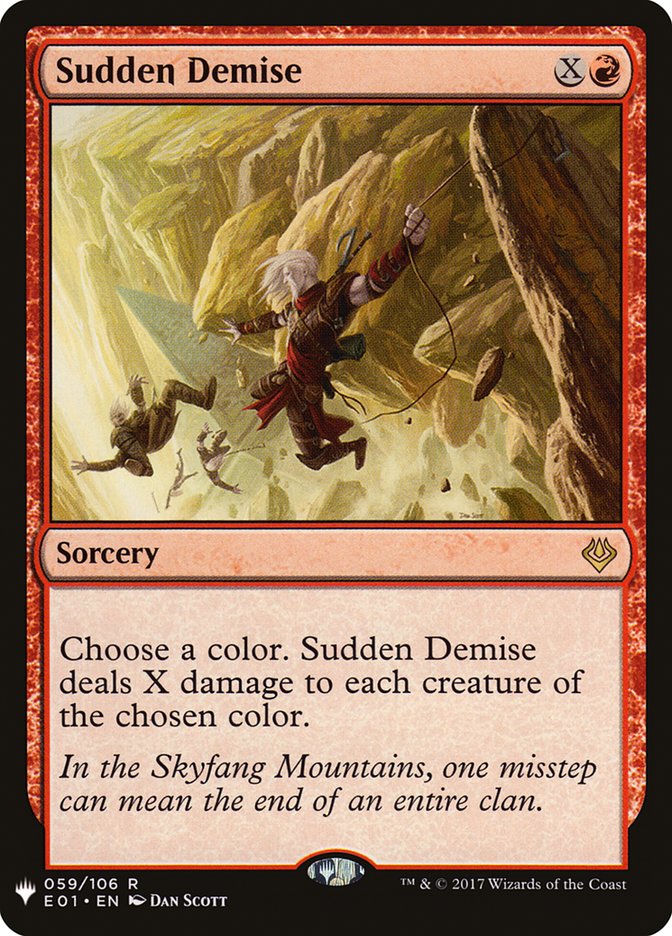 Sudden Demise [Mystery Booster] | Arkham Games and Comics