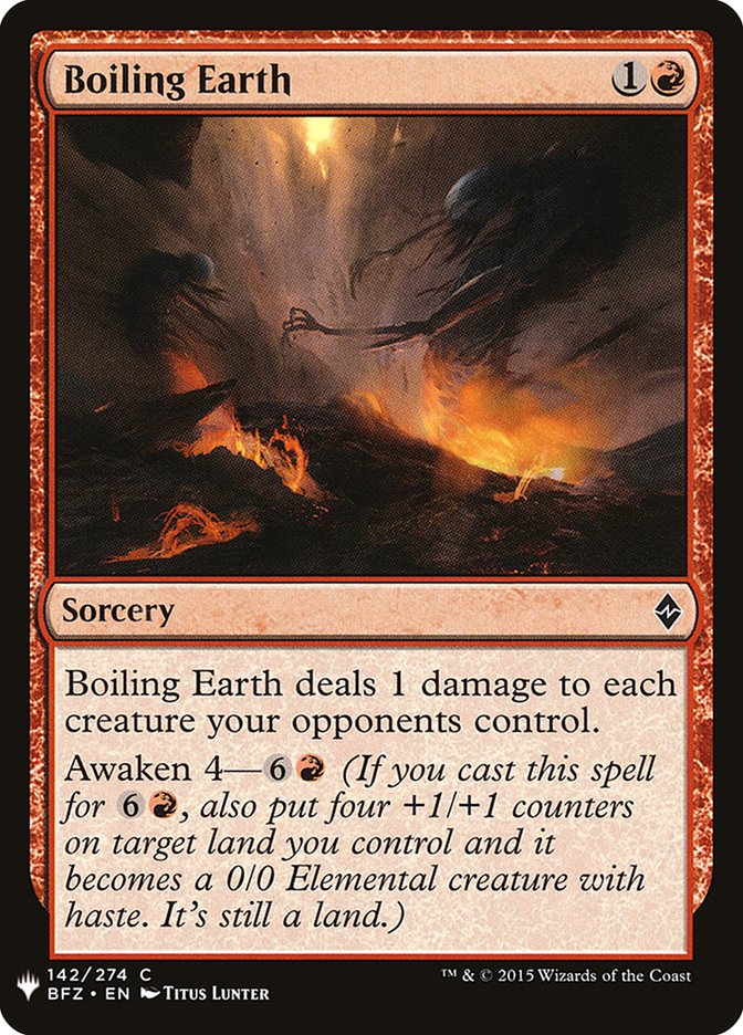 Boiling Earth [Mystery Booster] | Arkham Games and Comics