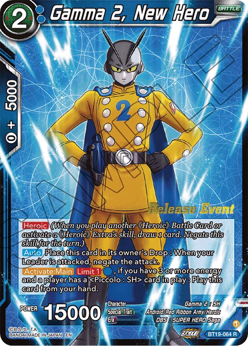 Gamma 2, New Hero (Fighter's Ambition Holiday Pack) (BT19-064) [Tournament Promotion Cards] | Arkham Games and Comics