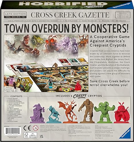Ravensburger Horrified: American Monsters Strategy Board Game | Arkham Games and Comics