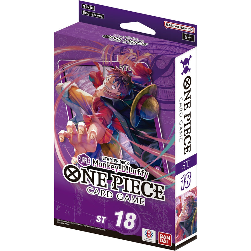 One Piece TCG: Monkey D. Luffy Starter Deck - Purple [ST-18] | Arkham Games and Comics