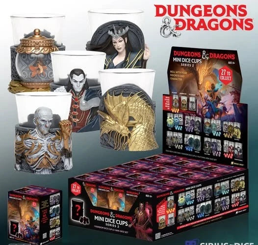 Dungeons & Dragons Mini Dice Cups Series 2 | Arkham Games and Comics
