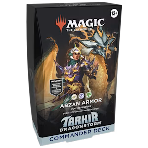 Tarkir: Dragonstorm Commander Deck Abzan Armor | Arkham Games and Comics