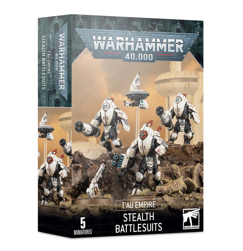 Warhammer 40,000 T'au Empire: Stealth Battlesuits | Arkham Games and Comics