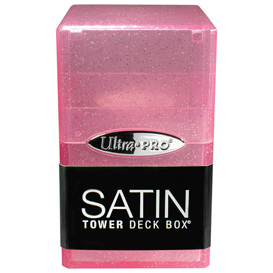 ULTRA PRO: SATIN TOWER: GLITTER PINK | Arkham Games and Comics