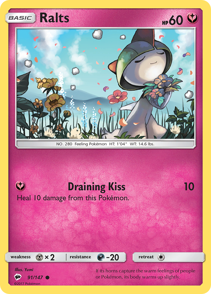 Ralts (91/147) [Sun & Moon: Burning Shadows] | Arkham Games and Comics