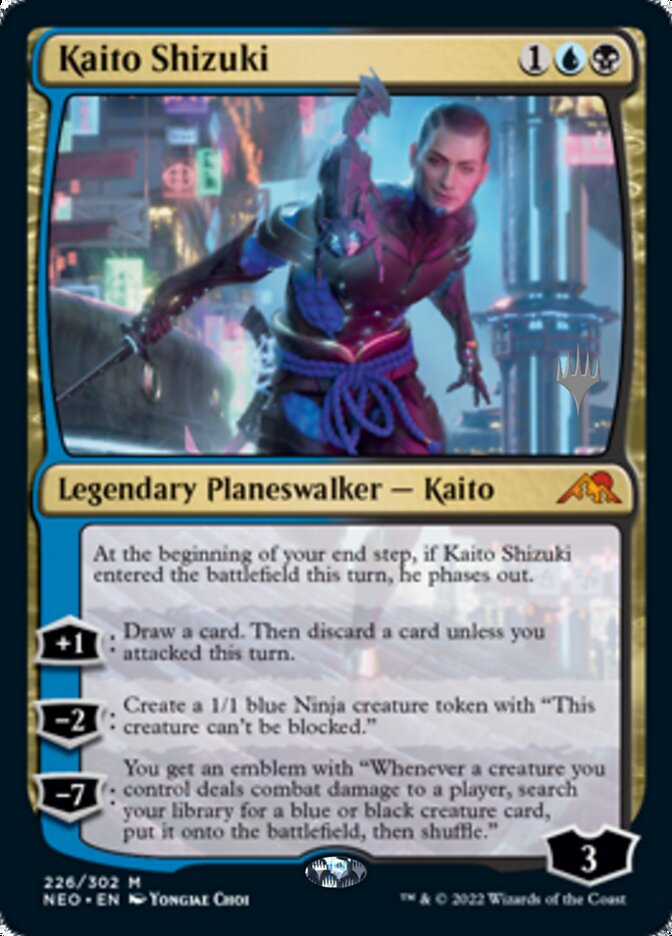 Kaito Shizuki (Promo Pack) [Kamigawa: Neon Dynasty Promos] | Arkham Games and Comics