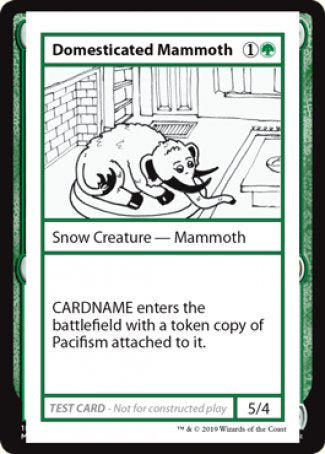 Domesticated Mammoth (2021 Edition) [Mystery Booster Playtest Cards] | Arkham Games and Comics
