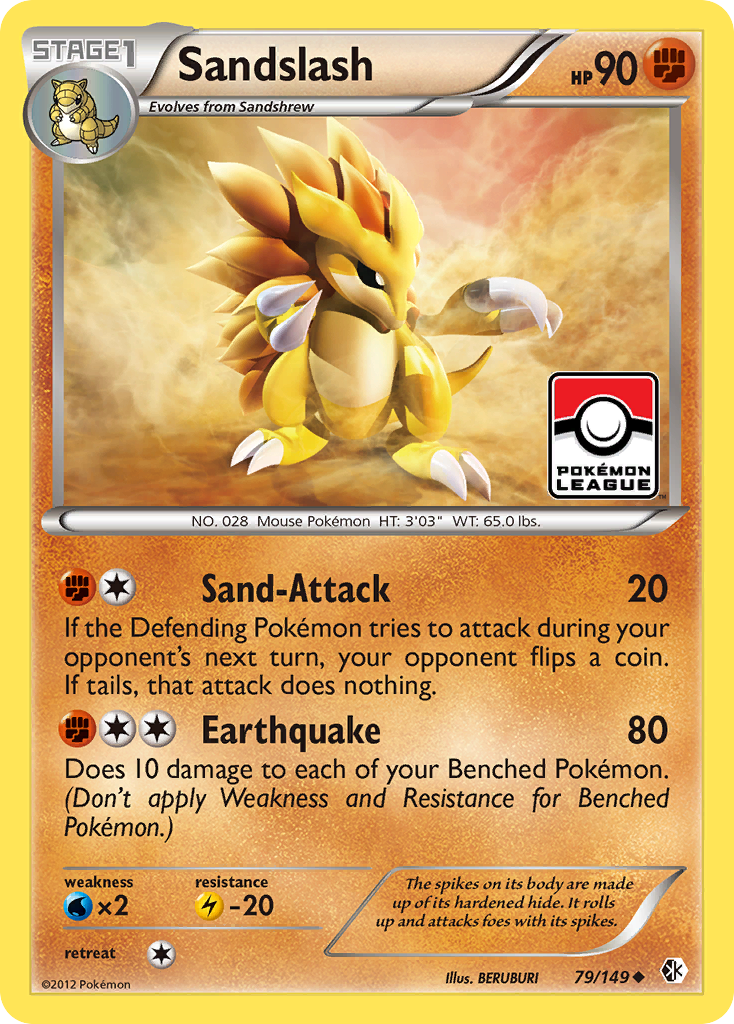 Sandslash (79/149) [Black & White: Boundaries Crossed] | Arkham Games and Comics