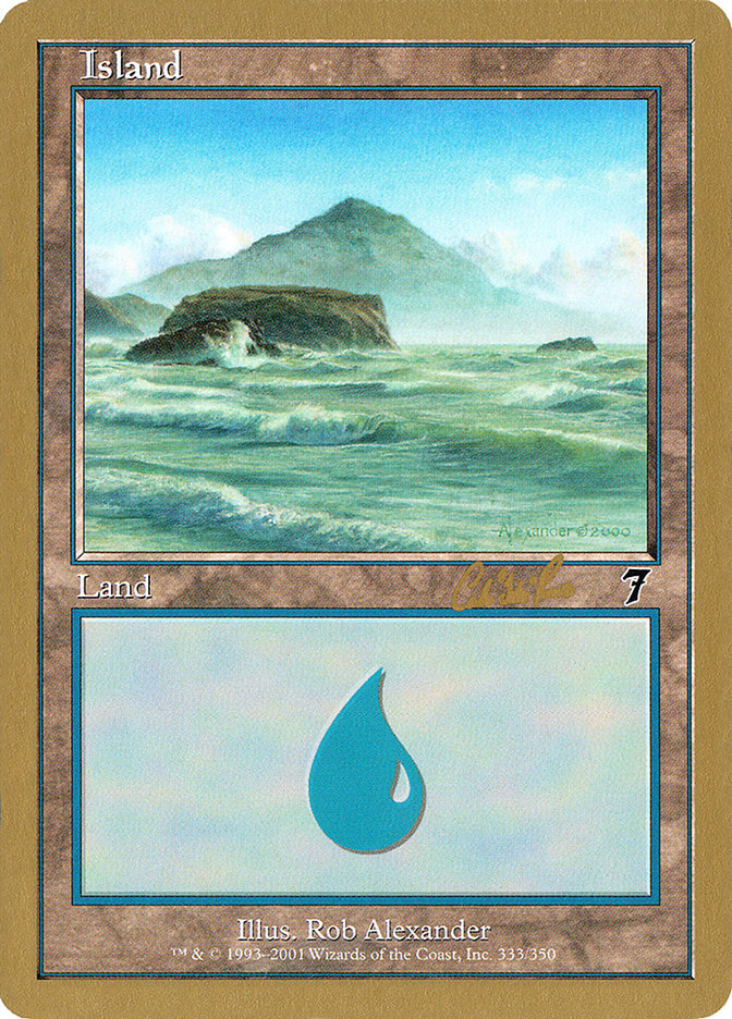 Island (cr333) (Carlos Romao) [World Championship Decks 2002] | Arkham Games and Comics