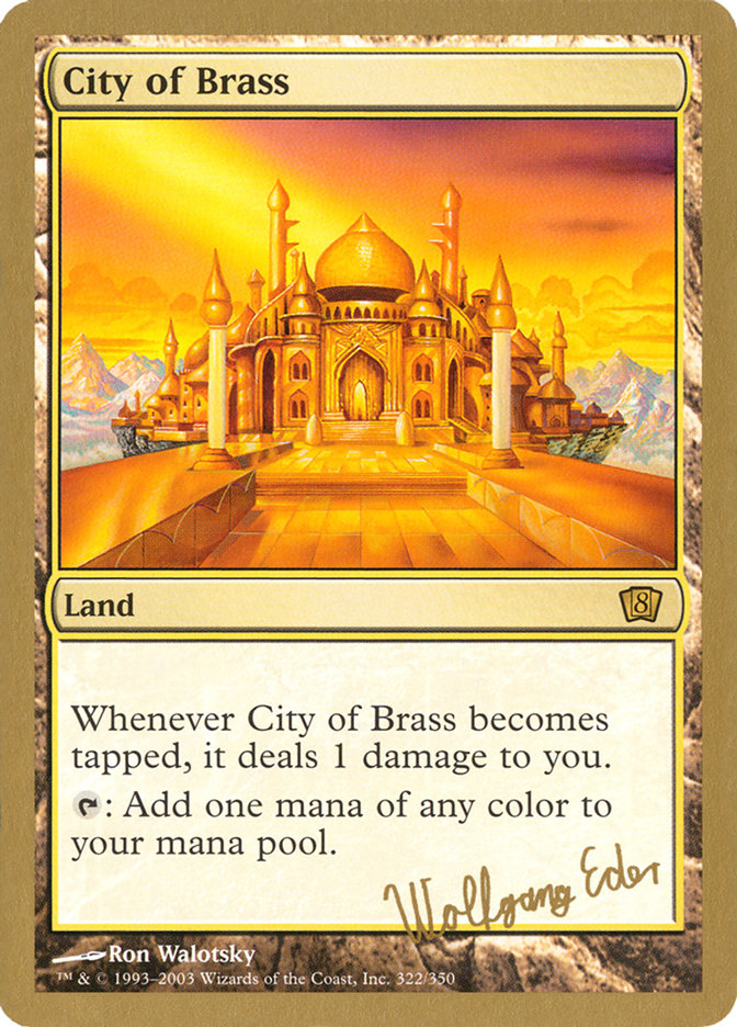 City of Brass (Wolfgang Eder) [World Championship Decks 2003] | Arkham Games and Comics