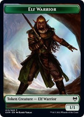 Elf Warrior // Koma's Coil Double-sided Token [Kaldheim Tokens] | Arkham Games and Comics