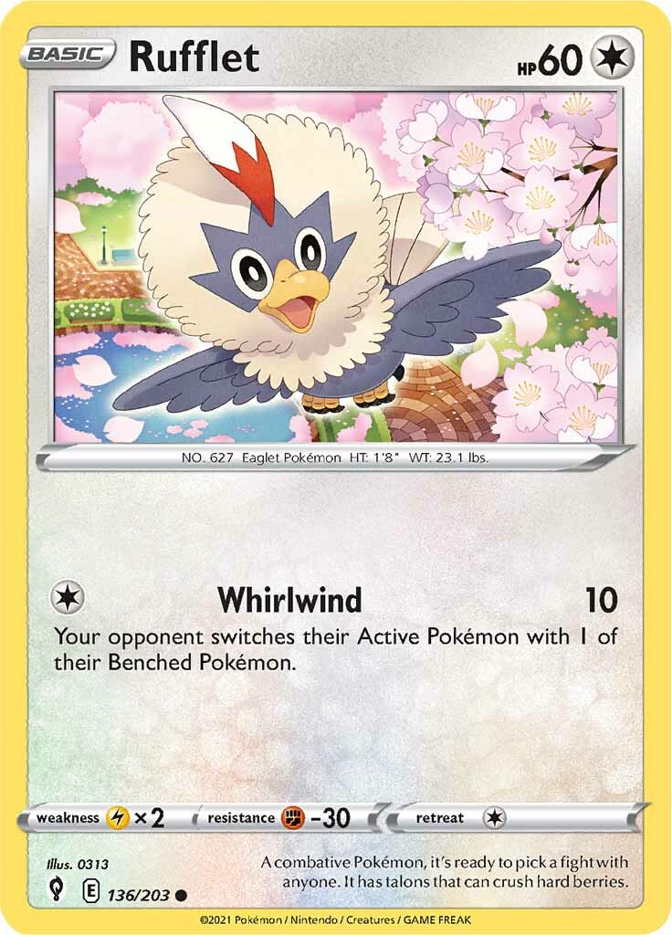 Rufflet (136/203) [Sword & Shield: Evolving Skies] | Arkham Games and Comics