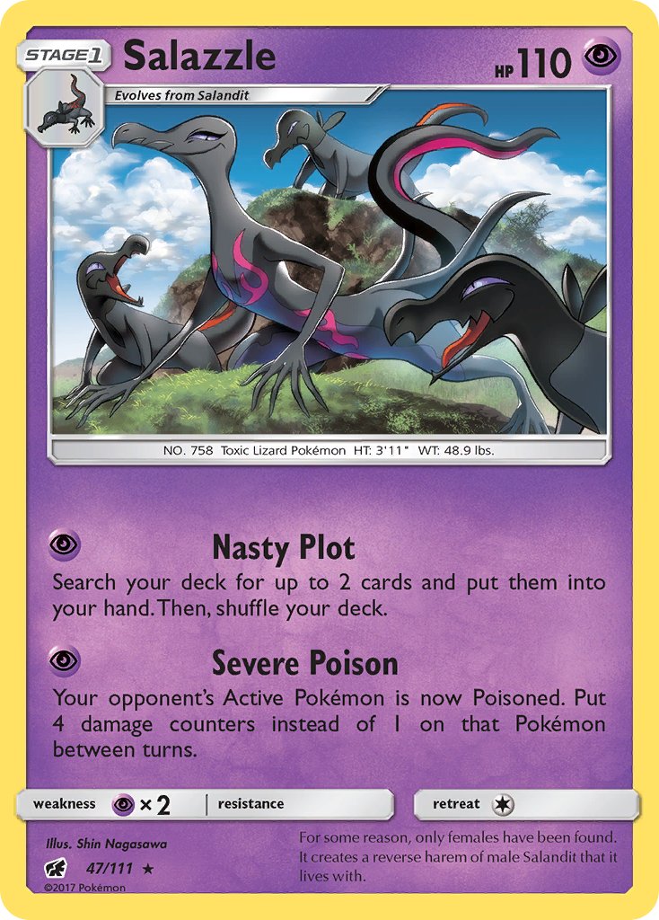 Salazzle (47/111) (Theme Deck Exclusive) [Sun & Moon: Crimson Invasion] | Arkham Games and Comics