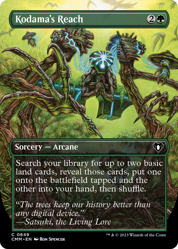 Kodama's Reach (Borderless Alternate Art) [Commander Masters] | Arkham Games and Comics