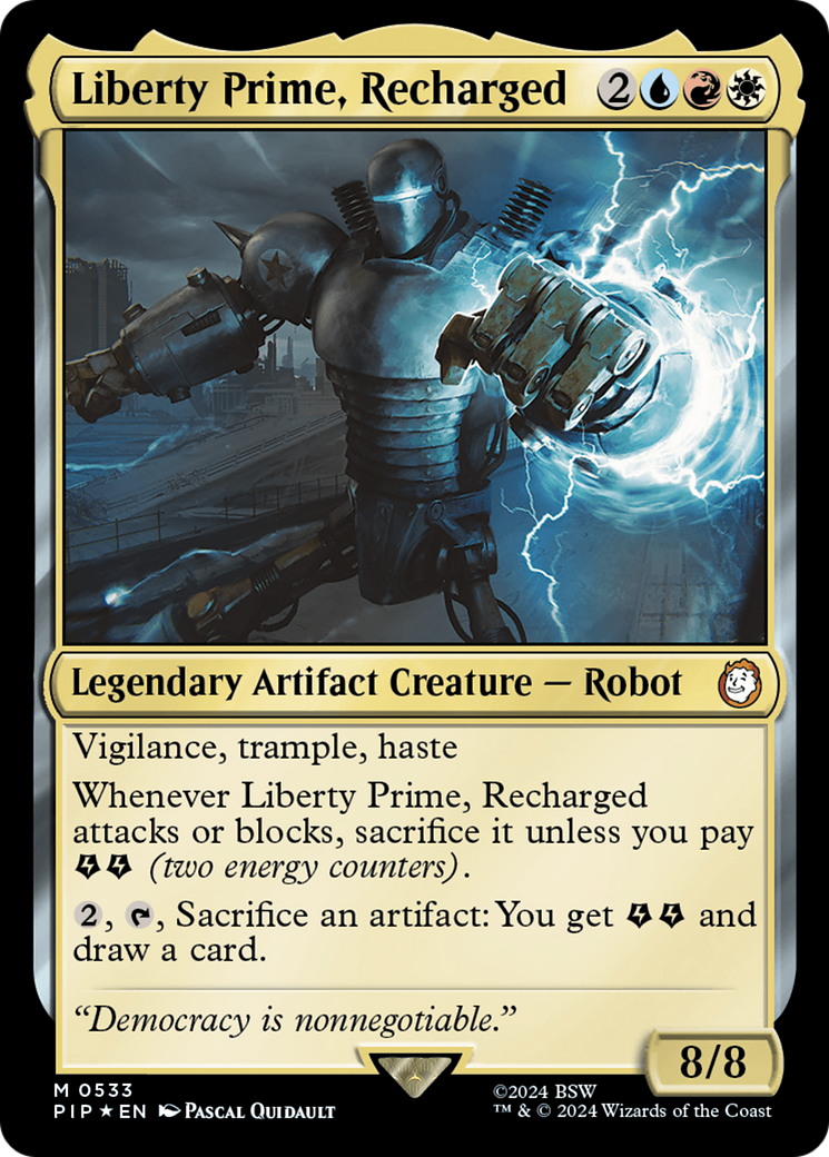 Liberty Prime, Recharged (Surge Foil) [Fallout] | Arkham Games and Comics