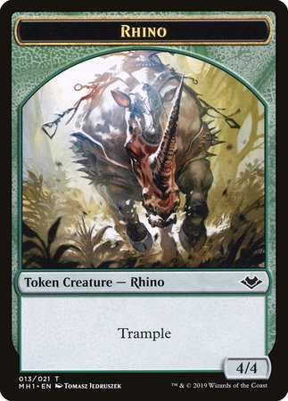 Rhino Token (013) [Modern Horizons Tokens] | Arkham Games and Comics