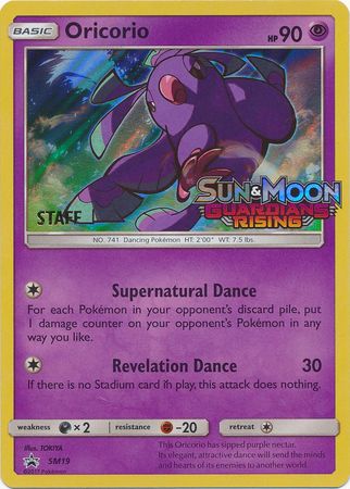 Oricorio (SM19) (Staff Prerelease Promo) [Sun & Moon: Black Star Promos] | Arkham Games and Comics