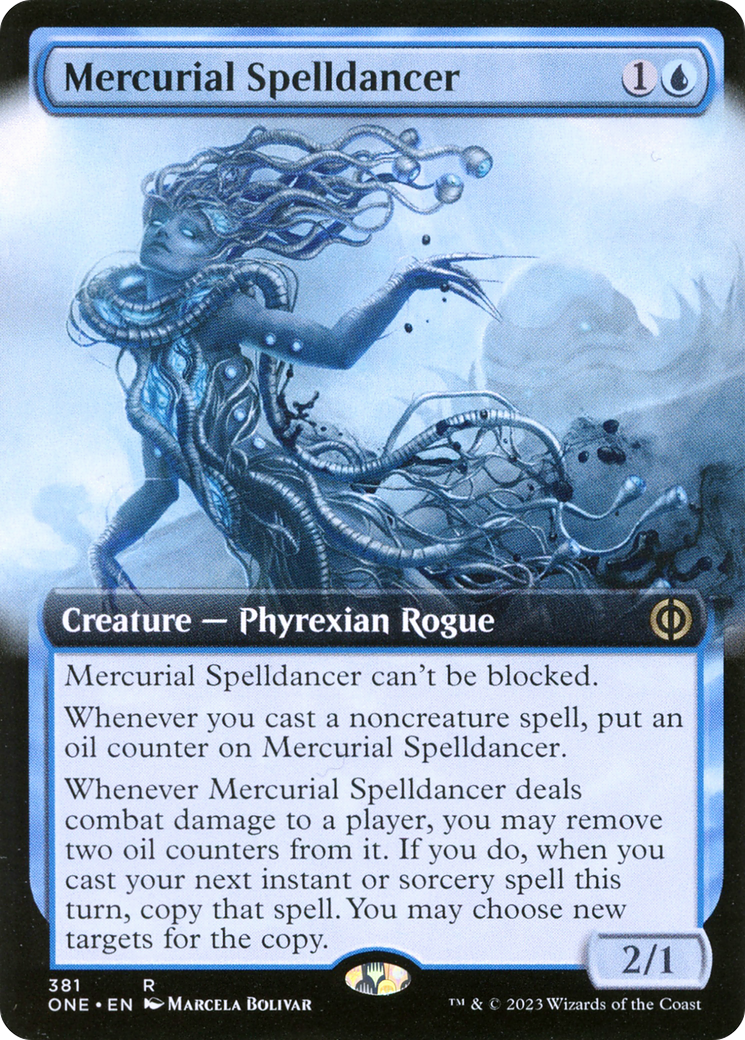 Mercurial Spelldancer (Extended Art) [Phyrexia: All Will Be One] | Arkham Games and Comics