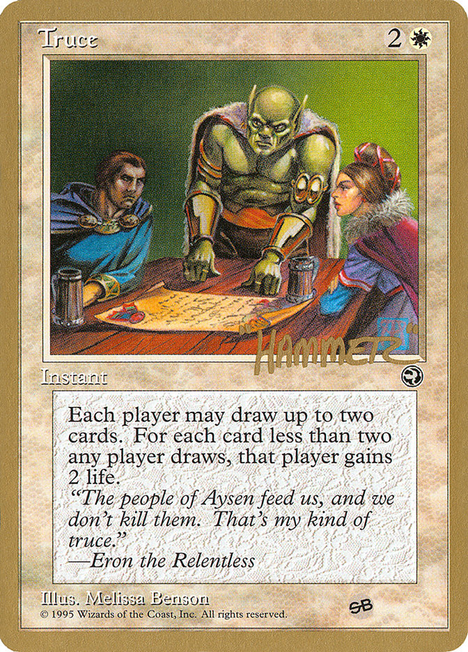Truce (Shawn "Hammer" Regnier) (SB) [Pro Tour Collector Set] | Arkham Games and Comics