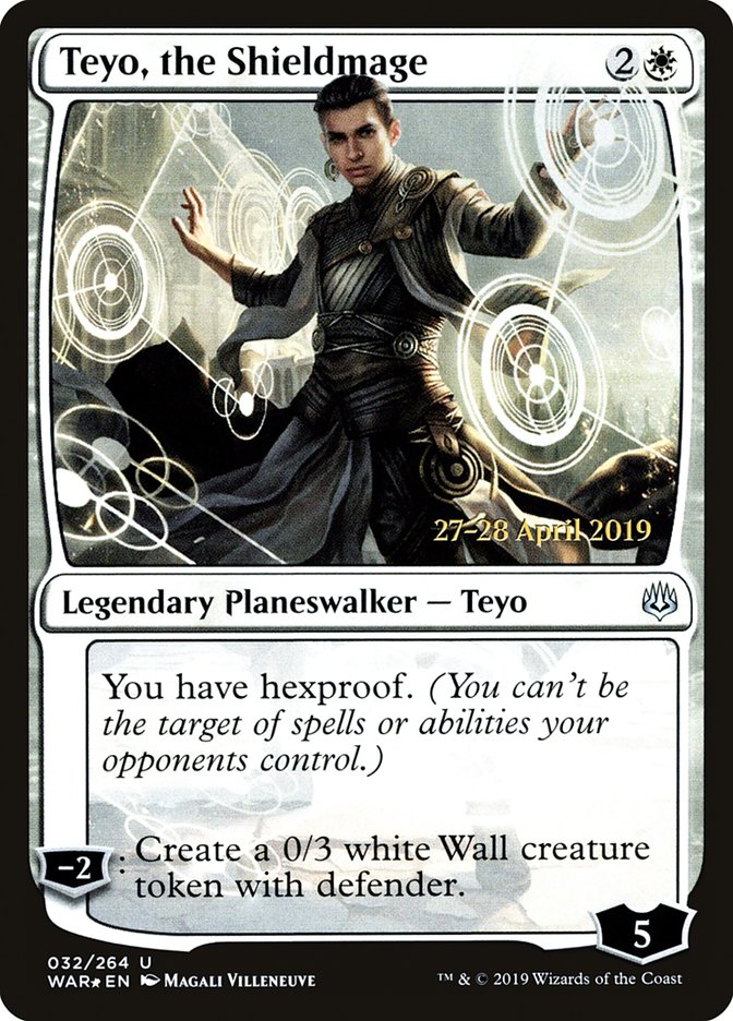 Teyo, the Shieldmage  [War of the Spark Prerelease Promos] | Arkham Games and Comics