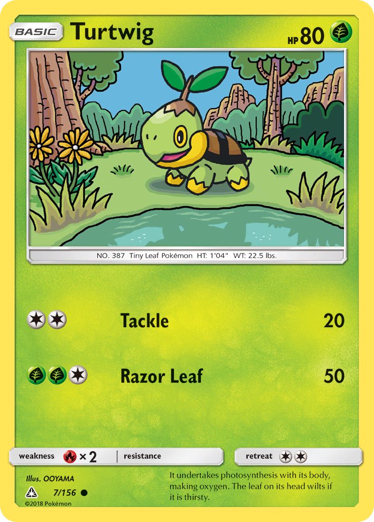 Turtwig (7/156) [Sun & Moon: Ultra Prism] | Arkham Games and Comics