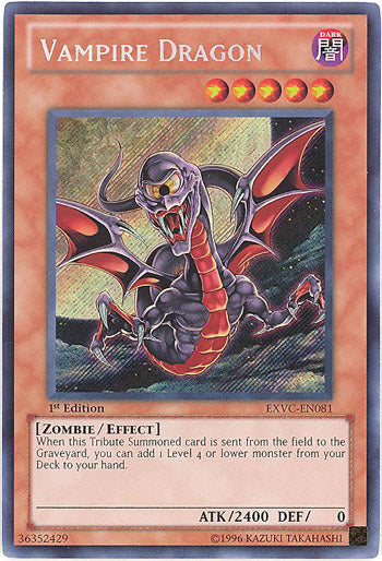 Vampire Dragon [EXVC-EN081] Secret Rare | Arkham Games and Comics