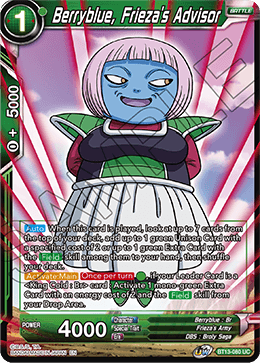 Berryblue, Frieza's Advisor (Uncommon) [BT13-080] | Arkham Games and Comics