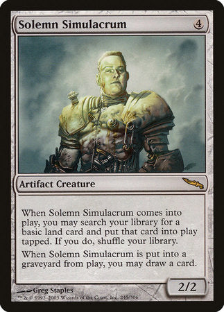 Solemn Simulacrum [Mirrodin] | Arkham Games and Comics