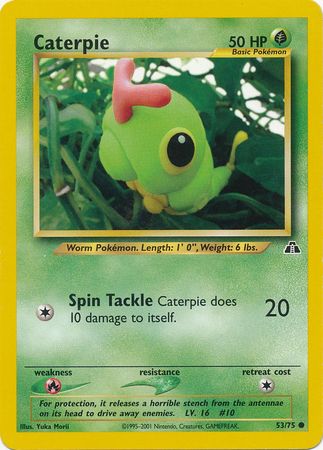 Caterpie (53/75) [Neo Discovery Unlimited] | Arkham Games and Comics
