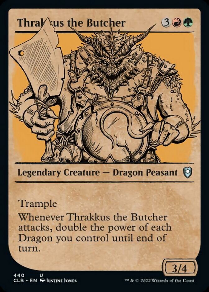 Thrakkus the Butcher (Showcase) [Commander Legends: Battle for Baldur's Gate] | Arkham Games and Comics