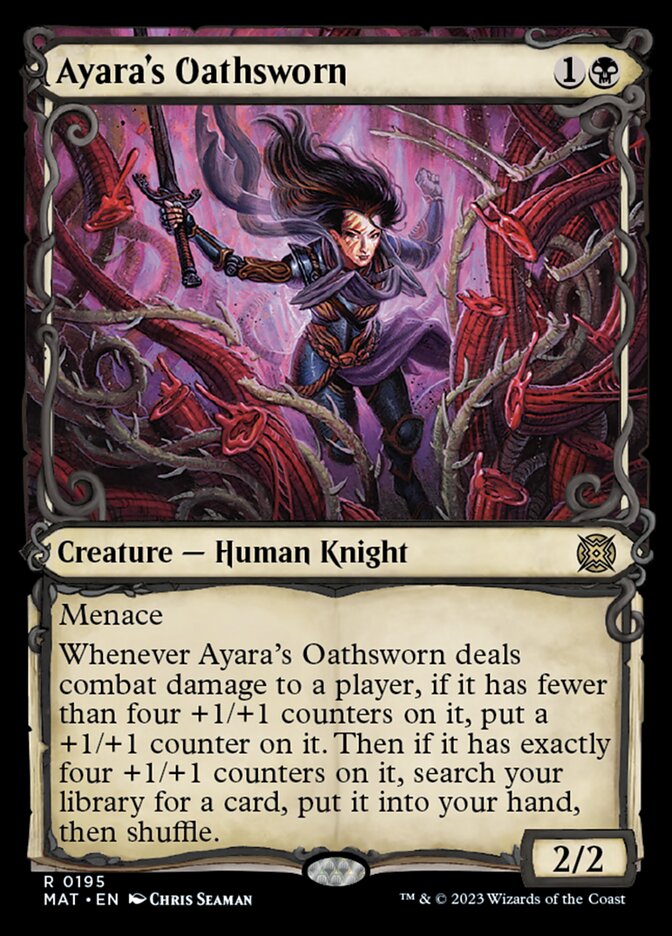 Ayara's Oathsworn (Showcase Halo Foil) [March of the Machine: The Aftermath] | Arkham Games and Comics