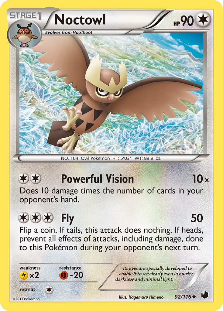 Noctowl (92/116) [Black & White: Plasma Freeze] | Arkham Games and Comics