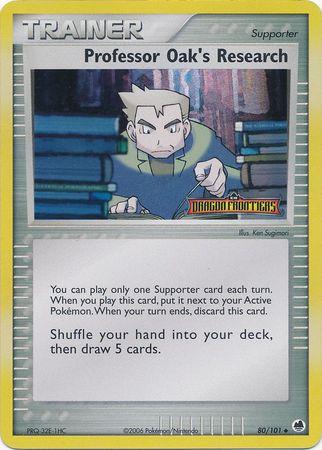 Professor Oak's Research (80/101) (Stamped) [EX: Dragon Frontiers] | Arkham Games and Comics