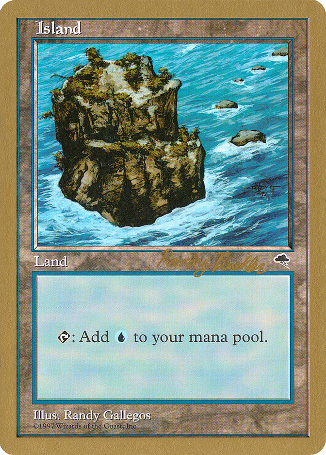 Island (rb335) (Randy Buehler) [World Championship Decks 1998] | Arkham Games and Comics