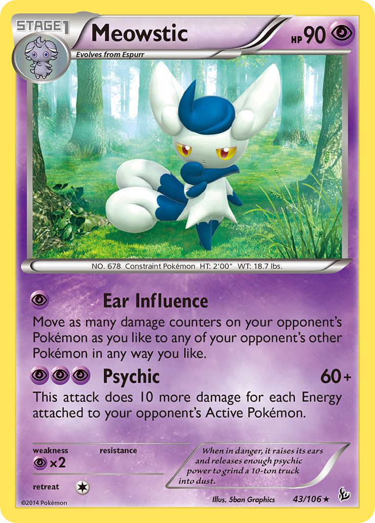 Meowstic (43/106) [XY: Flashfire] | Arkham Games and Comics