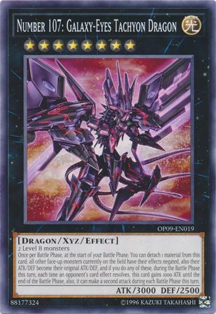 Number 107: Galaxy-Eyes Tachyon Dragon [OP09-EN019] Common | Arkham Games and Comics