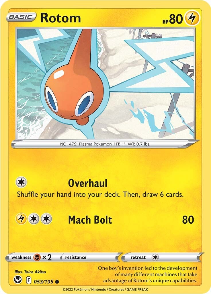 Rotom (053/195) [Sword & Shield: Silver Tempest] | Arkham Games and Comics