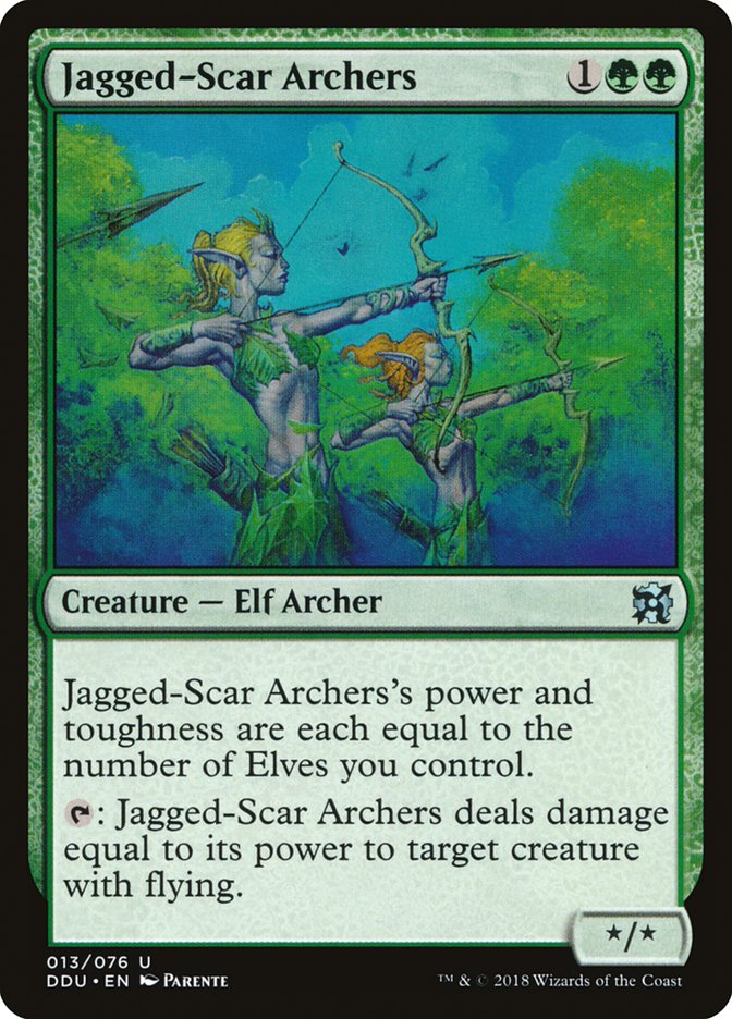 Jagged-Scar Archers [Duel Decks: Elves vs. Inventors] | Arkham Games and Comics